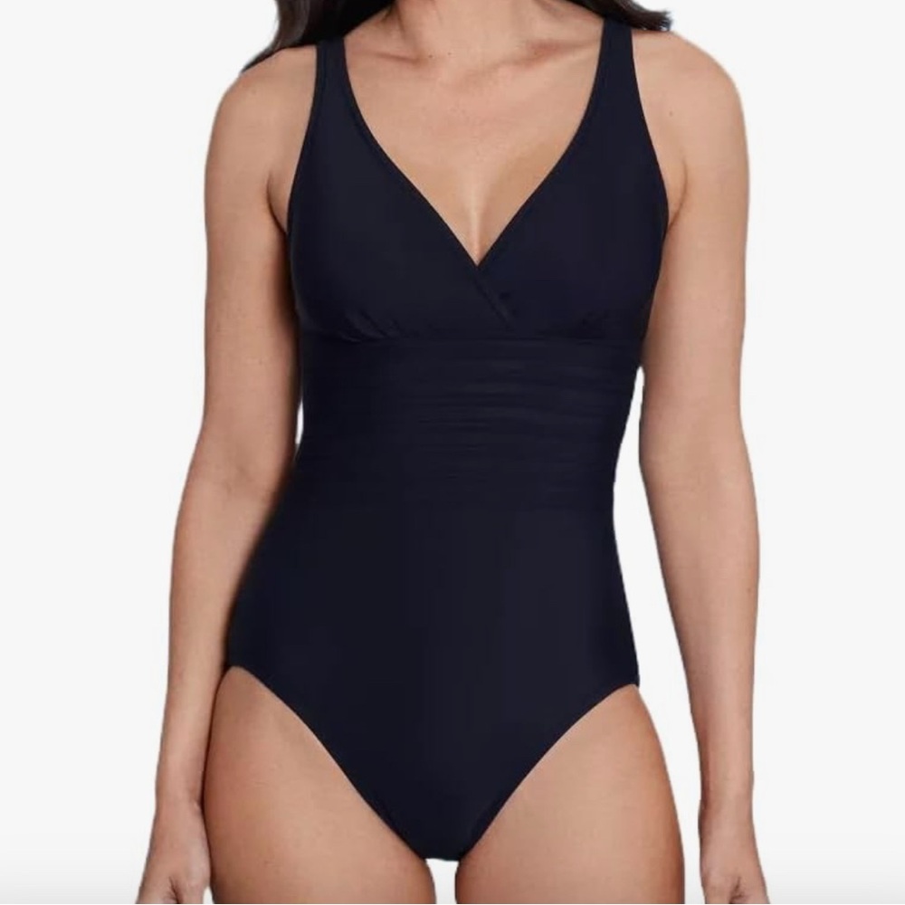 Elegant Black One-Piece Swimsuit